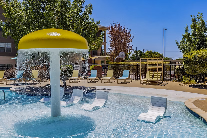 Rooftop pool with city views at The Dorel/Girard Court Apartments