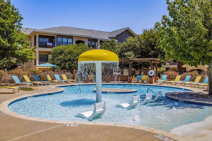Rooftop pool with city views at The Dorel, Girard Court Apartments for luxury relaxation