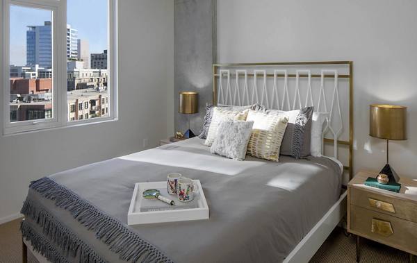 bedroom at NV Apartments
