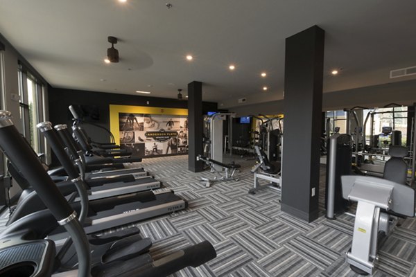fitness center at Anderson Flats Apartments
