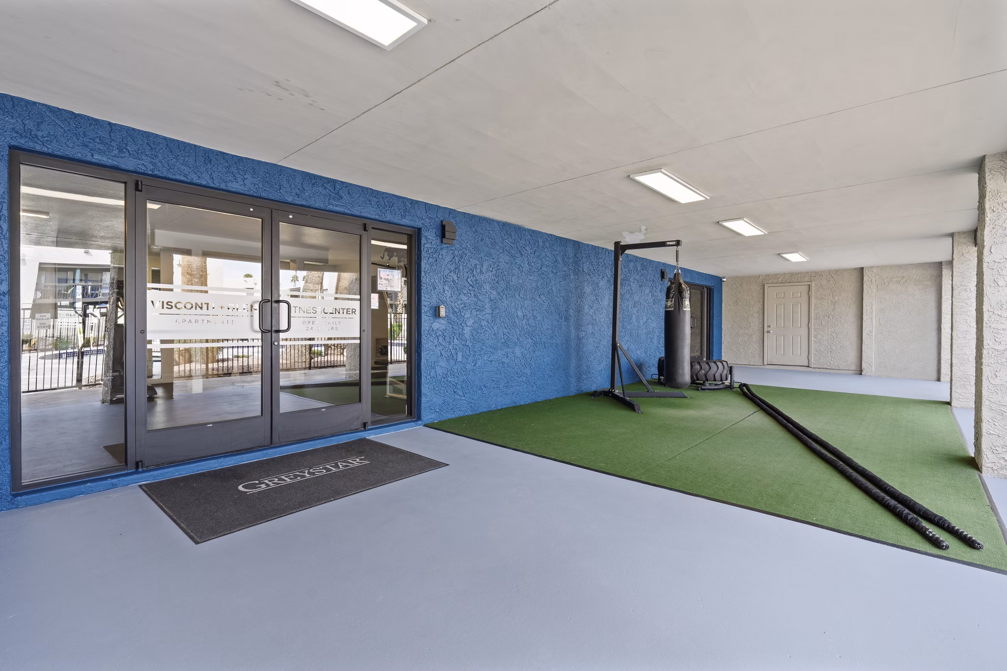 Fitness center with modern equipment at The Glen at Old Town Apartments for active lifestyles