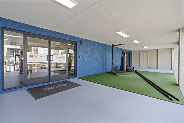 Fitness center with modern equipment at The Glen at Old Town Apartments for active lifestyles
