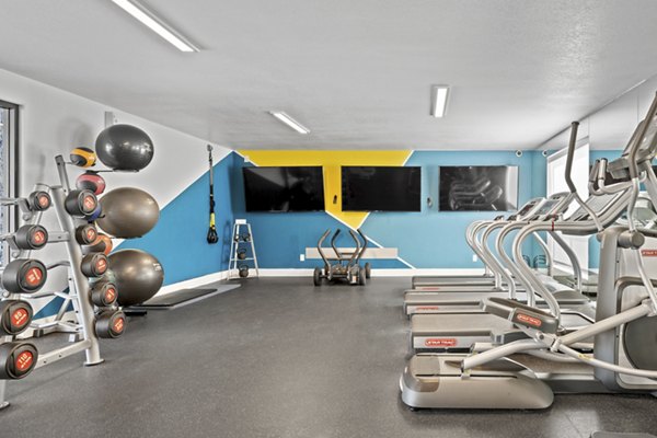 fitness center at The Glen at Old Town Apartments