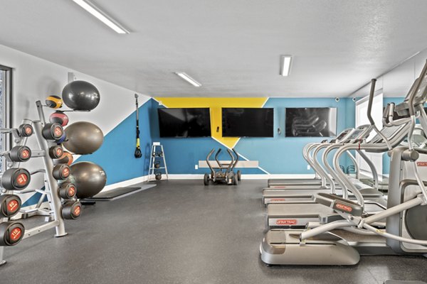Fitness center with state-of-the-art equipment at The Glen at Old Town Apartments