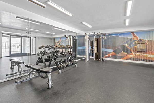 State-of-the-art fitness center with modern equipment at The Glen at Old Town Apartments