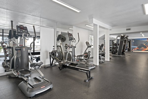 fitness center at The Glen at Old Town Apartments