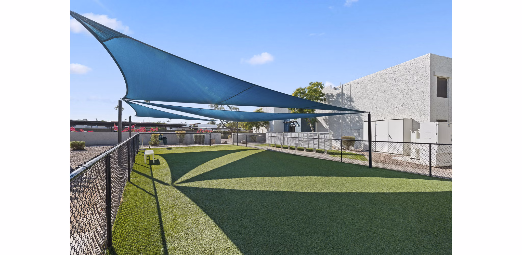 dog park at The Glen at Old Town Apartments 