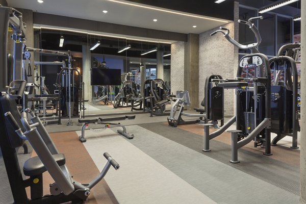 Fitness center with state-of-the-art equipment at Anthology Apartments