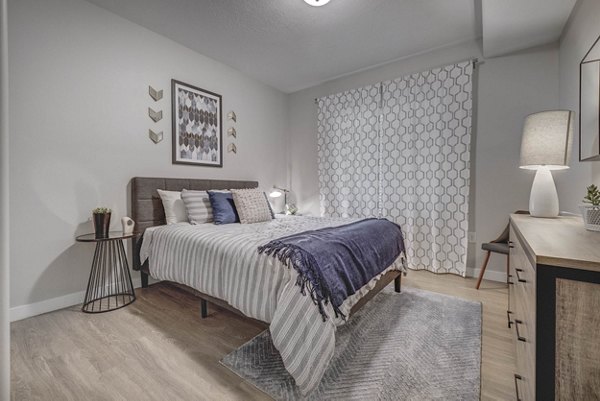 bedroom at Espiral Apartments