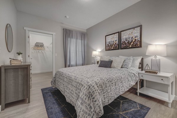 bedroom at Espiral Apartments