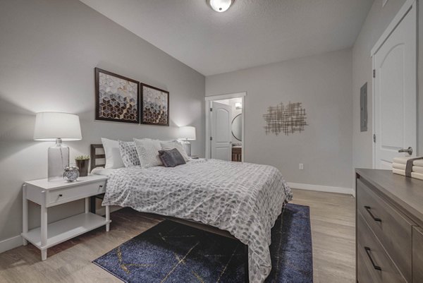 bedroom at Espiral Apartments