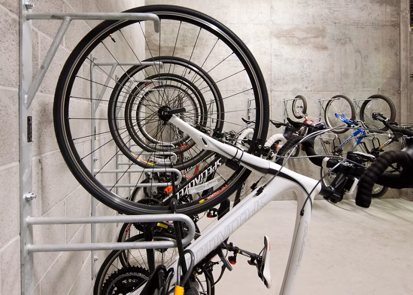 Secure bike storage facility at Ashton San Francisco Apartments, offering a convenient amenity for urban cyclists