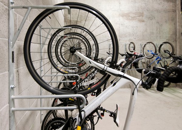 Secure bike storage facility at Ashton San Francisco Apartments, offering a convenient amenity for urban cyclists