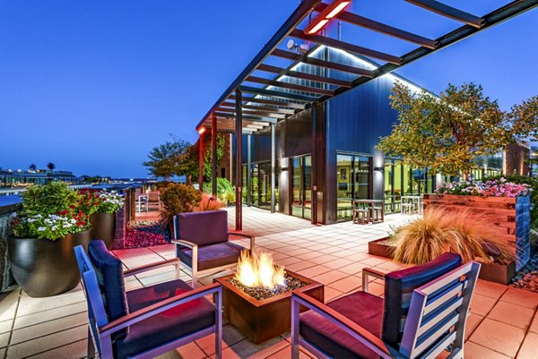 fire pit/patio at ORE 82 Apartments