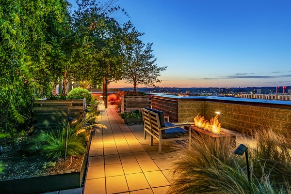 fire pit/patio at ORE 82 Apartments