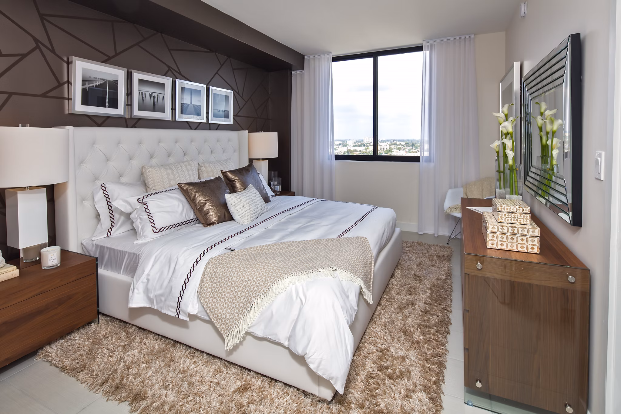 bedroom at InTown Apartments