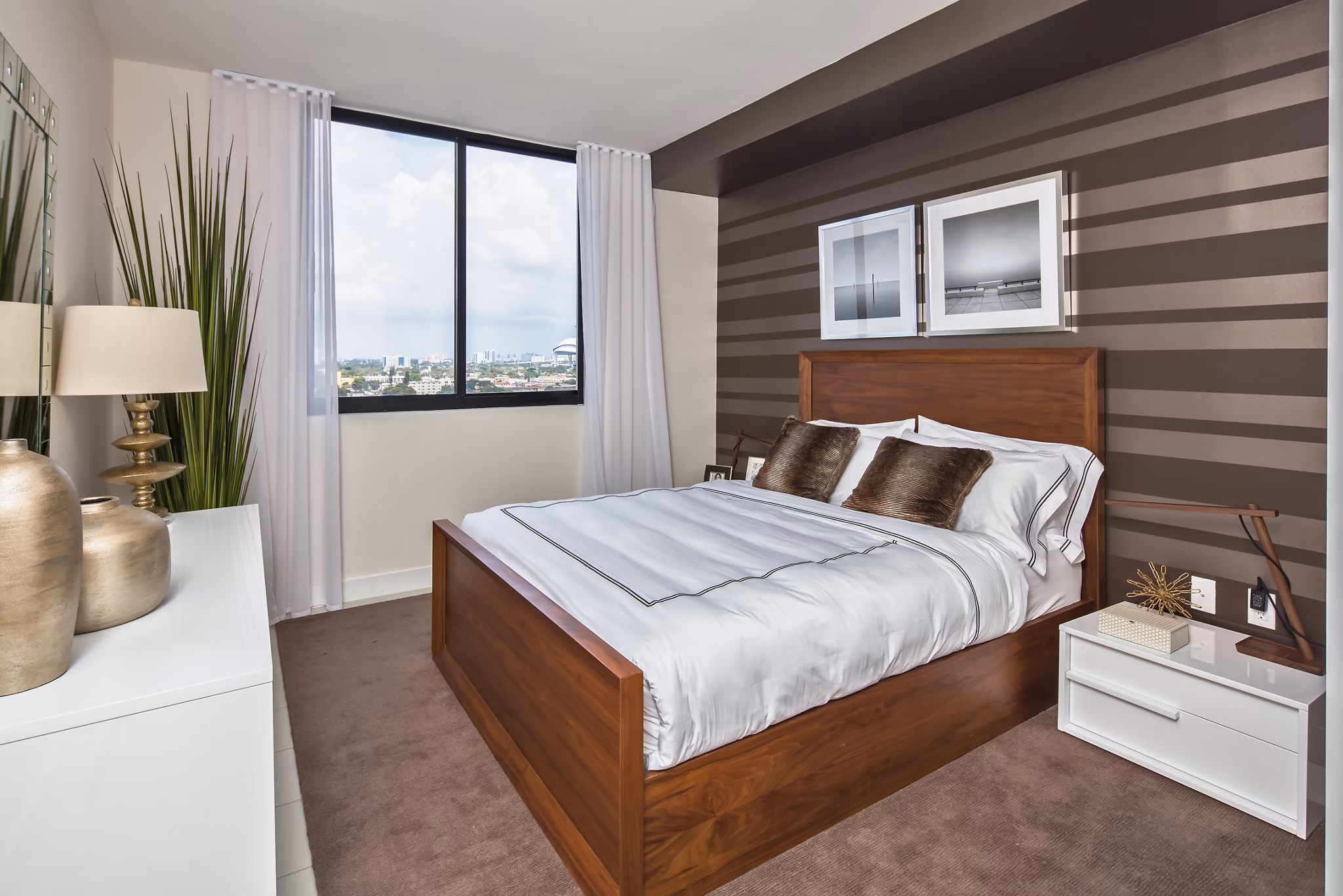 bedroom at InTown Apartments