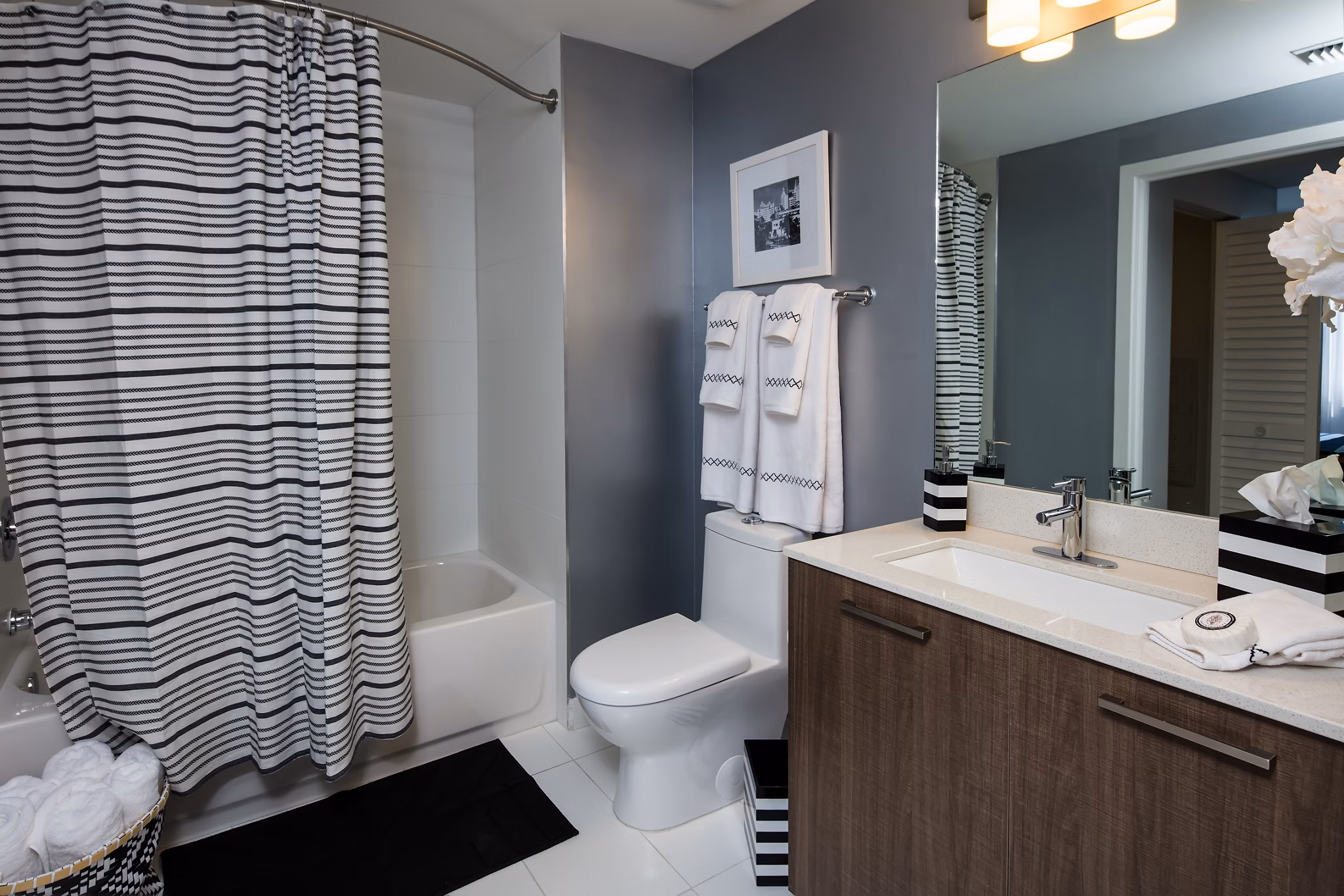 bathroom at InTown Apartments