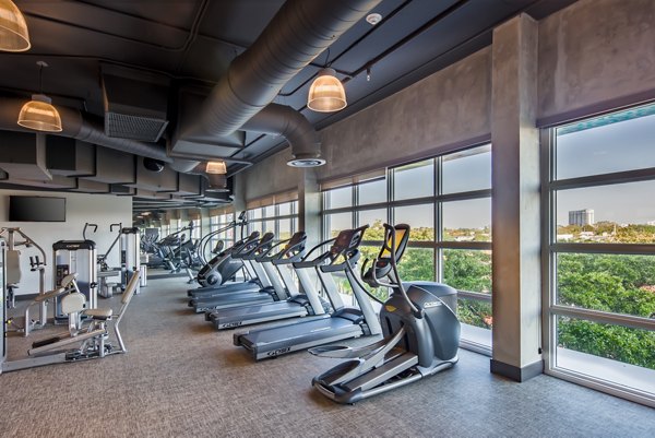 fitness center at InTown Apartments