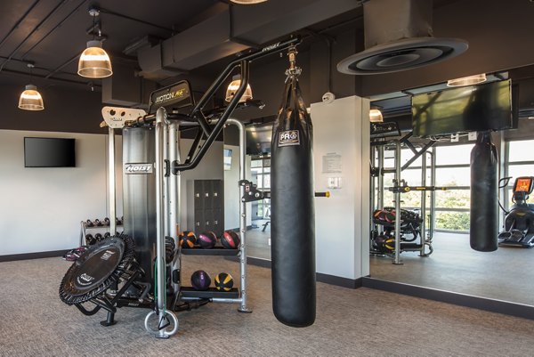 fitness center at InTown Apartments