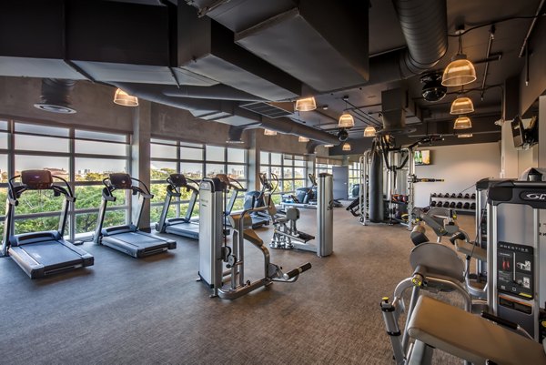 fitness center at InTown Apartments