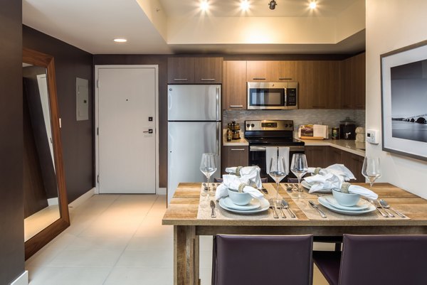 kitchen at InTown Apartments
