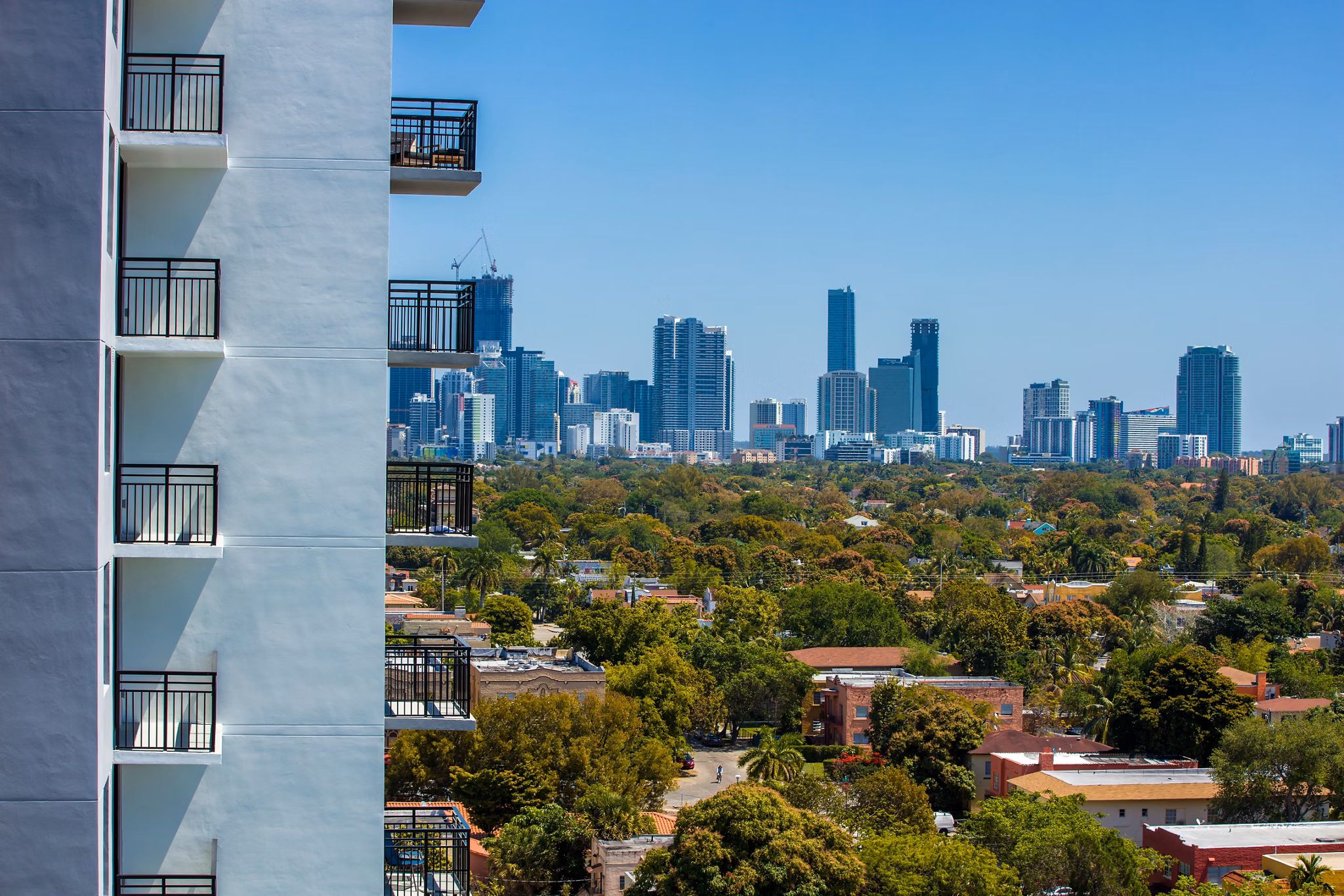 view at InTown Apartments