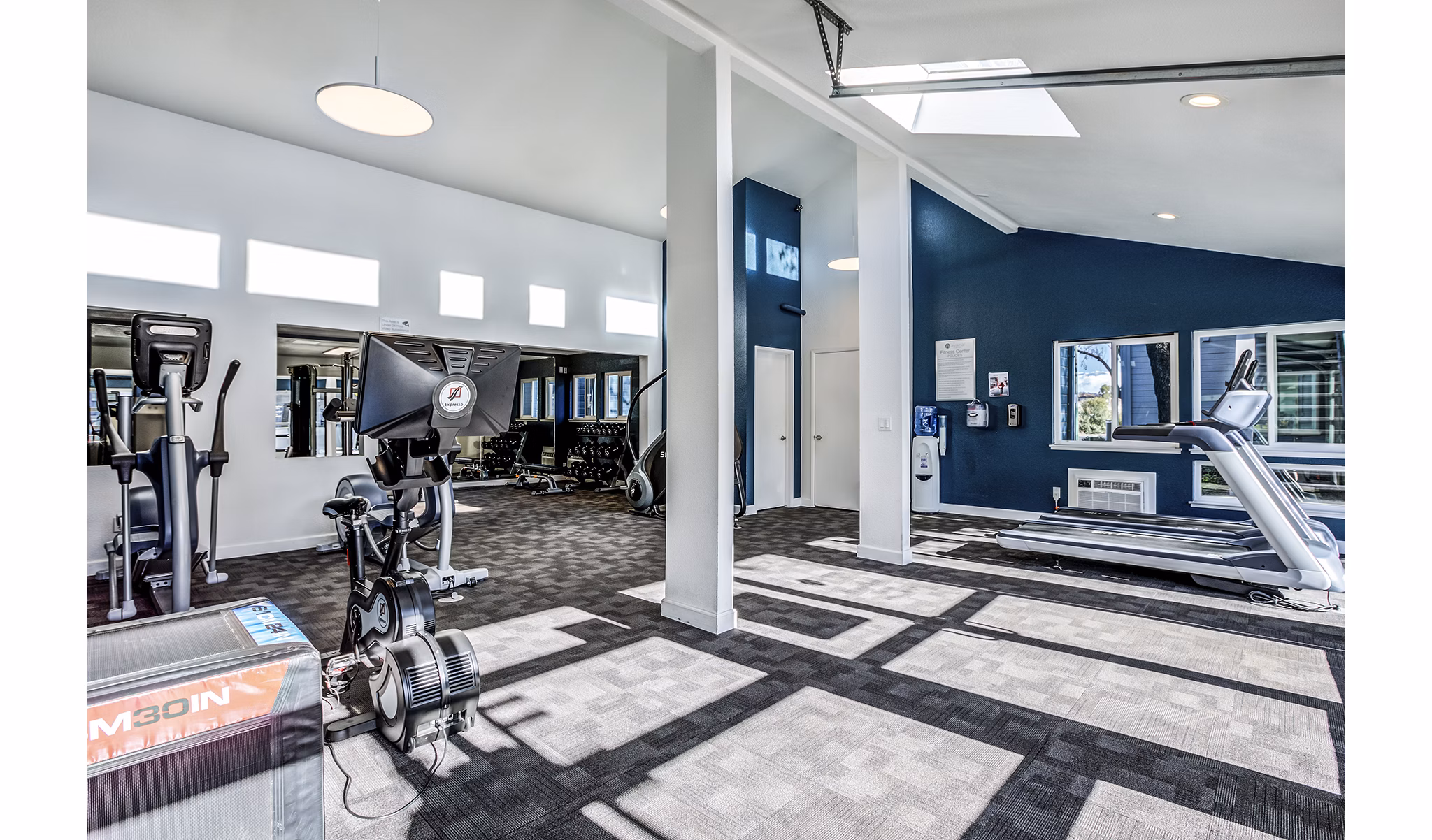 Fitness center with state-of-the-art equipment at Avana Almaden Apartments