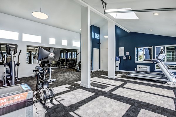 Fitness center with state-of-the-art equipment at Avana Almaden Apartments