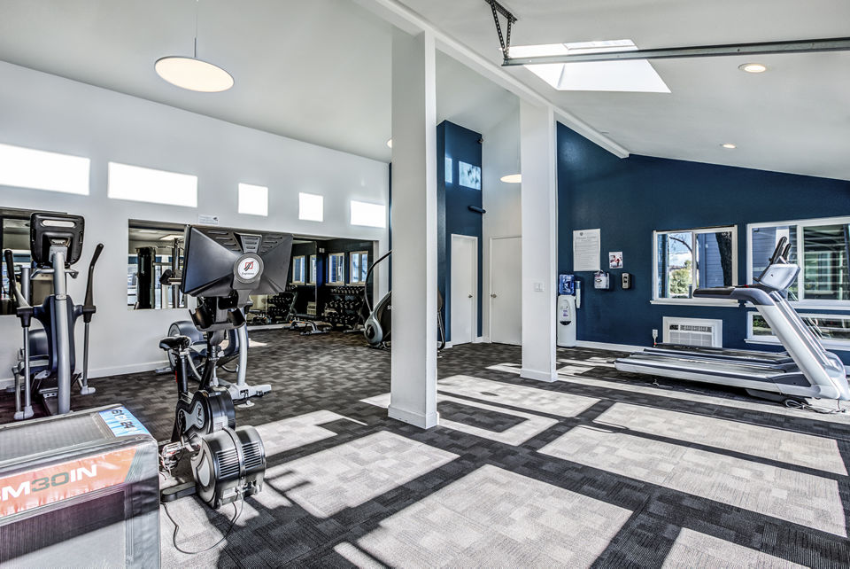 Fitness center with state-of-the-art equipment at Avana Almaden Apartments