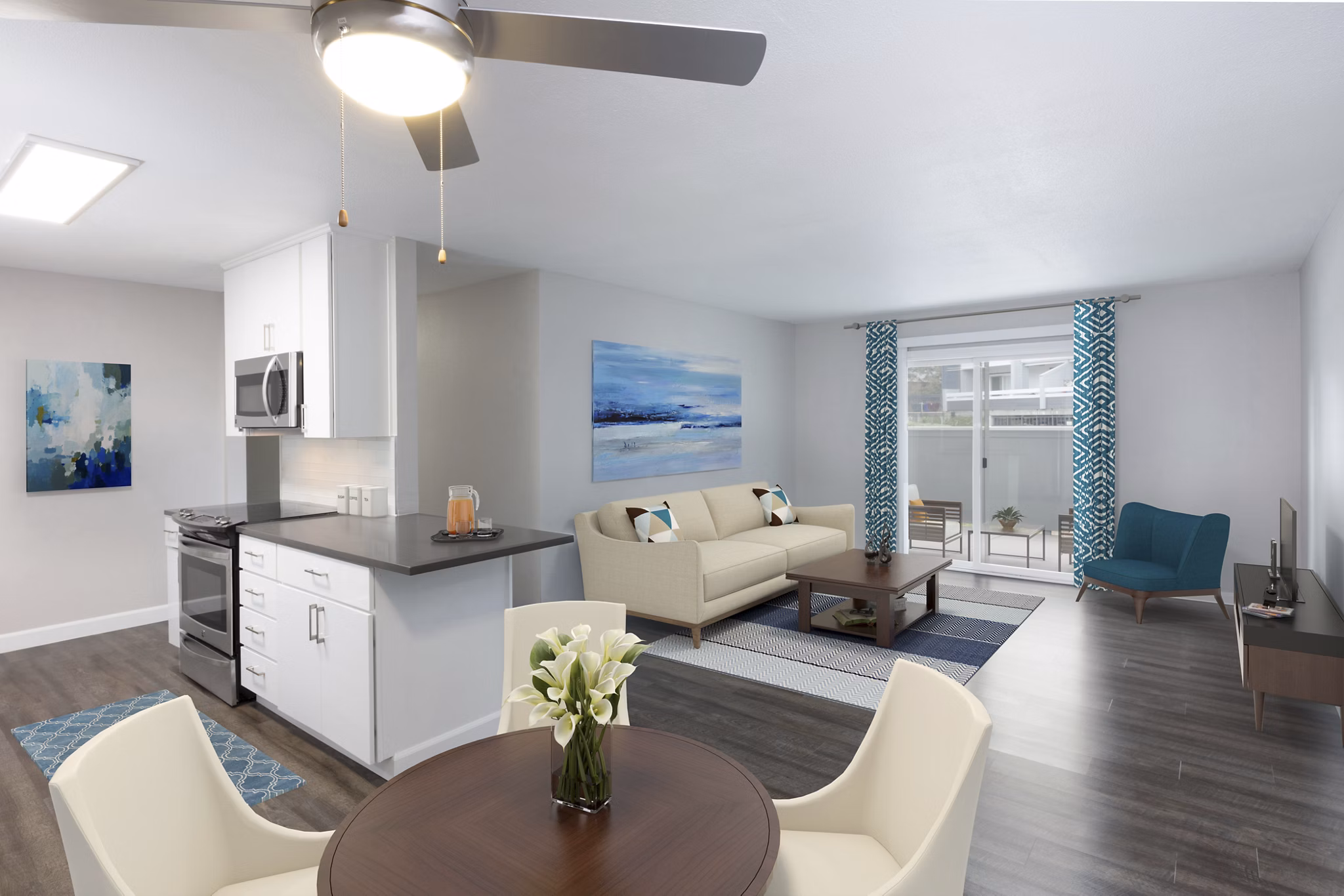 living room Avana Almaden Apartments