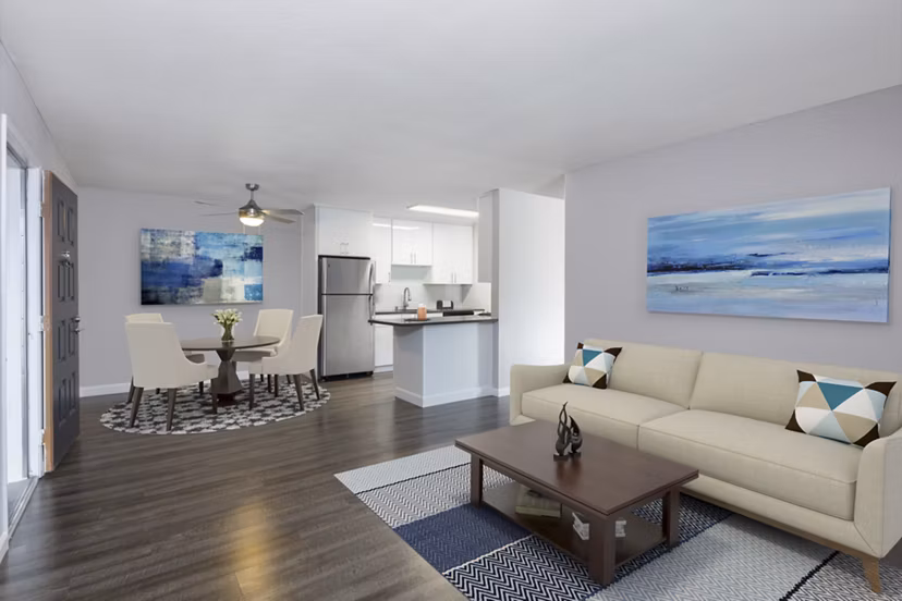 living room Avana Almaden Apartments