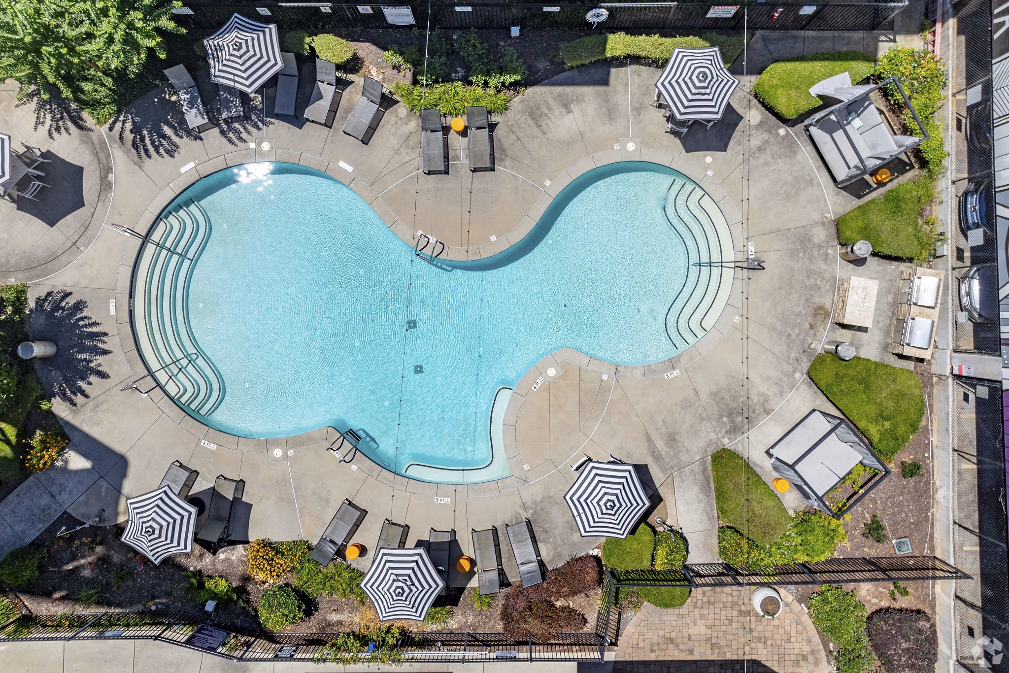 pool at Pencil Factory Flats Apartments