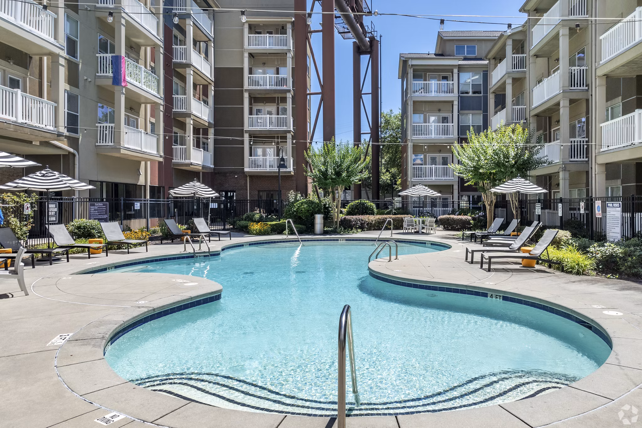 pool at Pencil Factory Flats Apartments