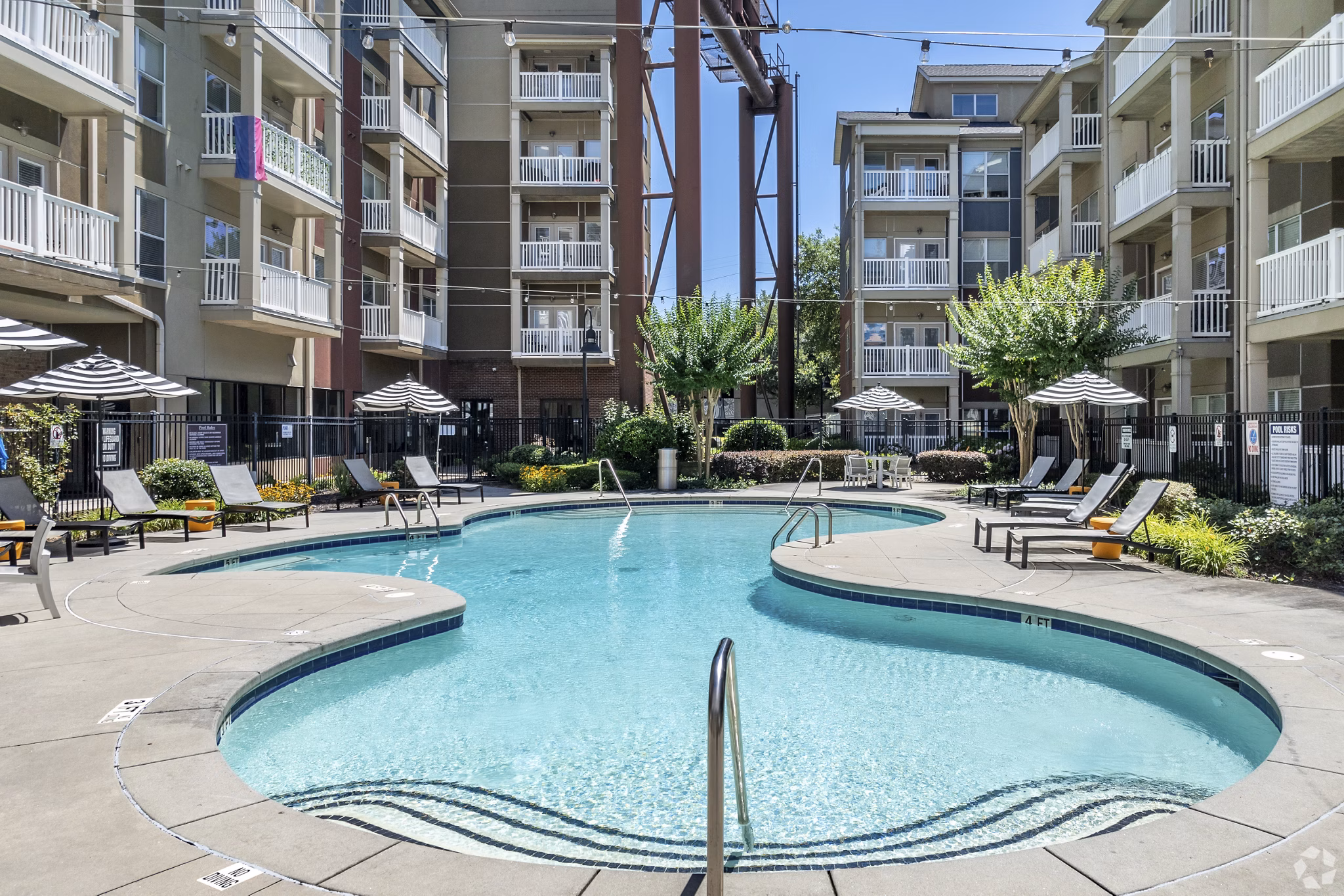 pool at Pencil Factory Flats Apartments