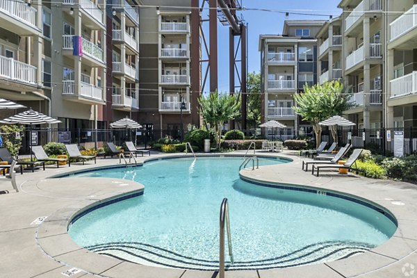 pool at Pencil Factory Flats Apartments