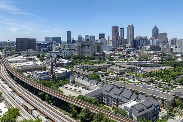 view at Pencil Factory Flats Apartments