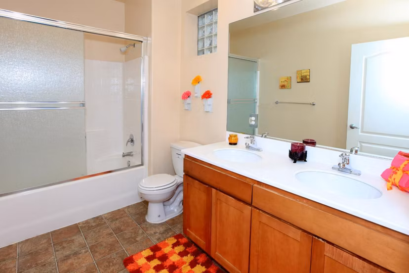 bathroom at Tuscany Apartments
