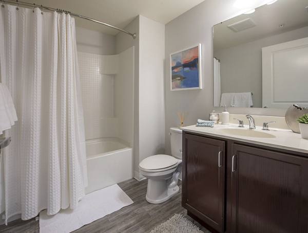 bathroom at Lux at Stoughton Apartments