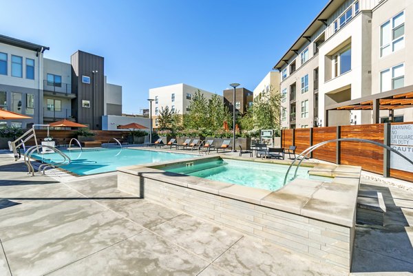 pool at The Russell Apartments