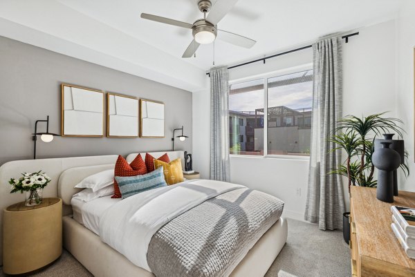 bedroom at The Standard Apartments