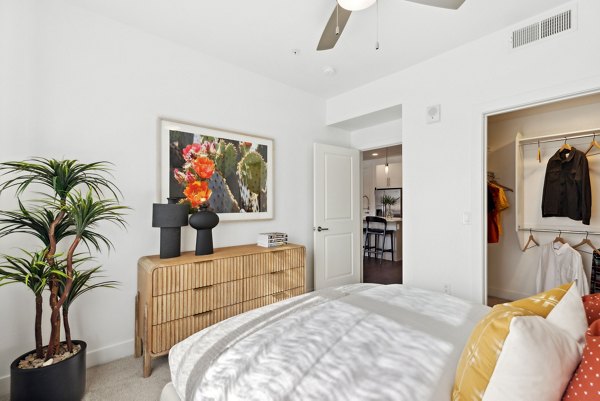 bedroom at The Standard Apartments