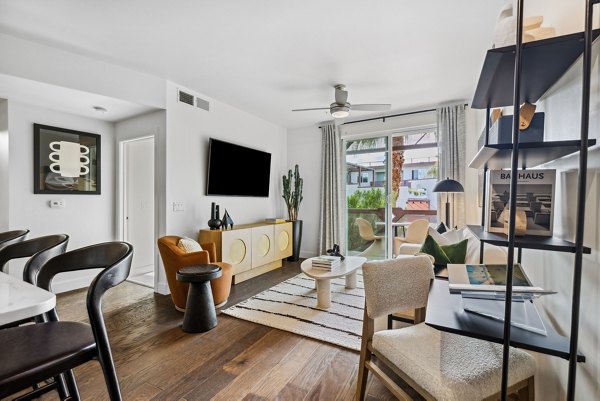 living room at The Standard Apartments