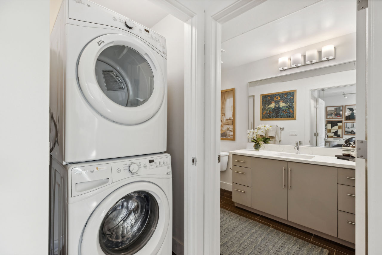 Laundry room at The Standard Apartments