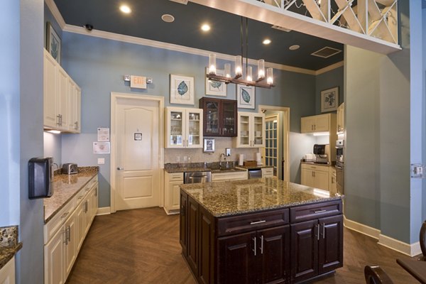 Clubhouse featuring modern lounge and entertainment space at Arietta Apartments