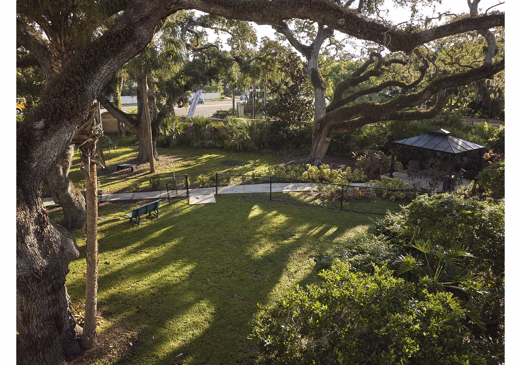 dog park at Arietta Apartments