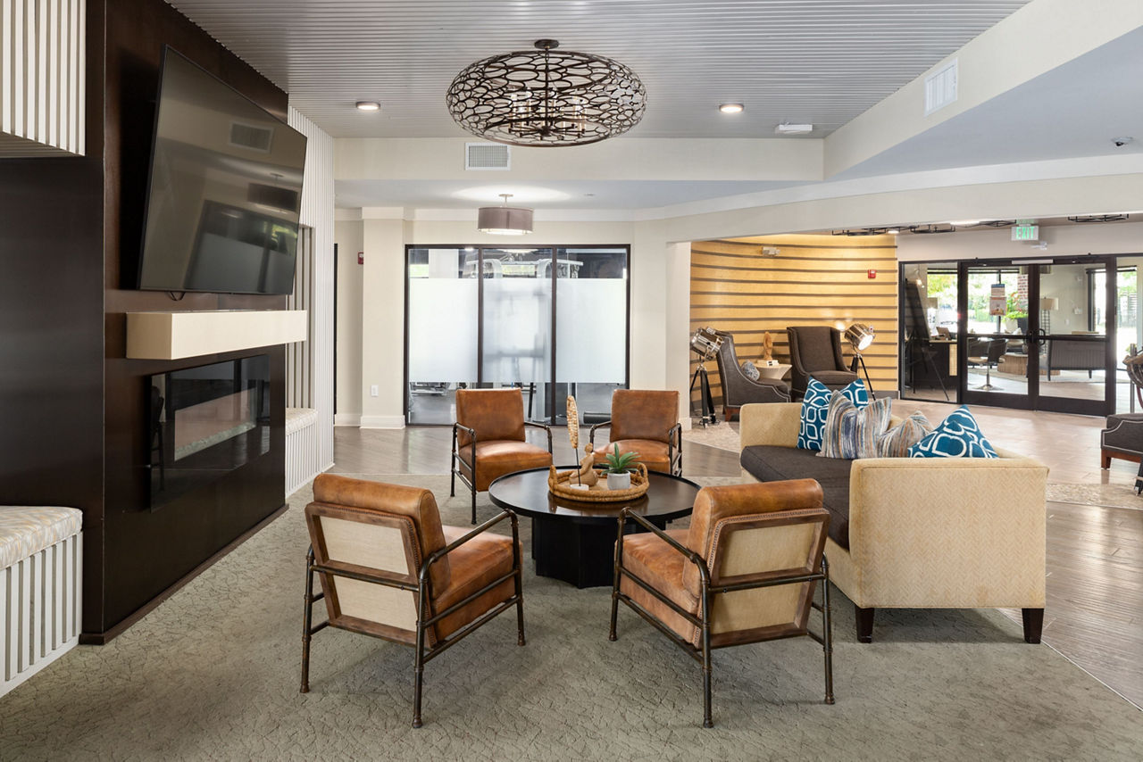 Lobby at 400 Belmont Apartments (2 of 4)