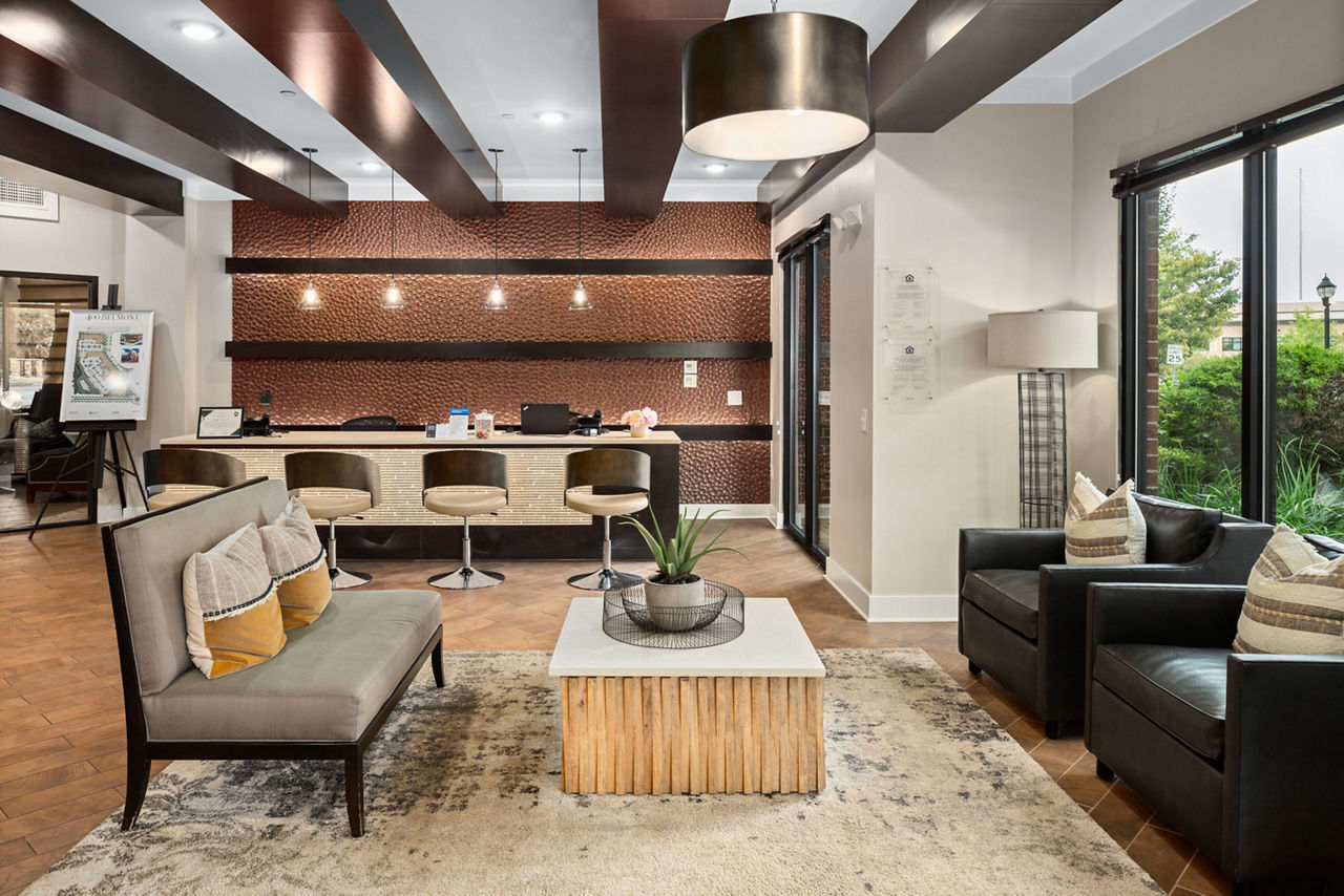 Lobby at 400 Belmont Apartments (3 of 4)