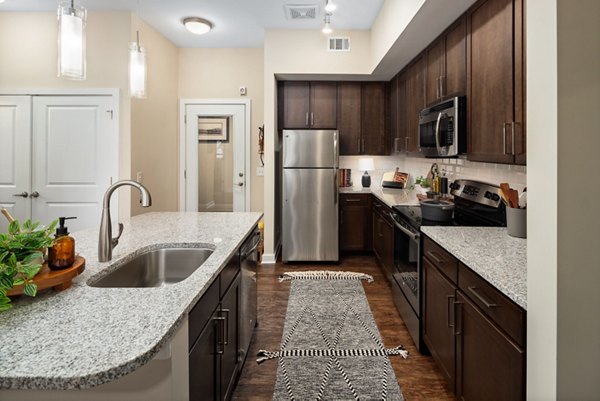 kitchen at 400 Belmont Apartments 