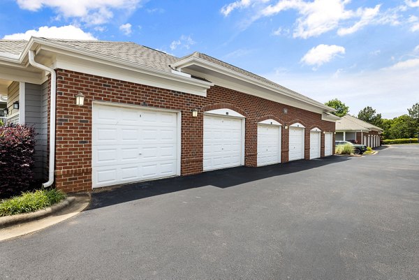 Secure parking garage at Windsor at Tryon Village Apartments with easy access and ample spaces for residents' convenience